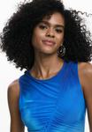 Платье Desigual DRAPED SLEEVELESS, Blue - фото 4
