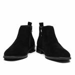 Ботинки мужские черные/коричневые YEDANI, черные однослойные - фото 4