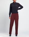 Брюки Manila Grace, бордовый - фото 2