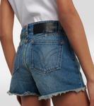 Джинсовые хлопковые шорты Ami Paris, Used Blue - фото 5