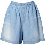 Джинсовые шорты с принтом логотипа Acne Studios, синий - фото 3