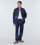 Джинсовая рубашка с принтом jungle Alanui, синий - фото 2