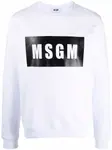 Толстовка с логотипом MSGM, белый - фото