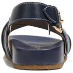 Женские сандалии на одной бляшке синие COACH - фото 4