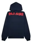 Худи с логотипом Marni, синий - фото
