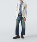 Выцветшие прямые джинсы Junya Watanabe, Indigo B - фото 2