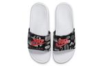 Шлепанцы и сланцы Nike Benassi Jdi Print White Black Slippers 'White Black' - фото 4