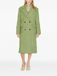 Двубортное пальто Tory Burch, зеленый - фото 2
