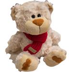 Милый и мягкий плюшевый мишка шарф Happy Fish, Ecru - фото