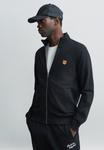 Толстовка Maison Kitsuné FOX HEAD ZIPPED REGULAR, Black - фото