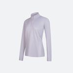 Женская дышащая быстросохнущая беговая футболка с полумолнией Kalenji - фото