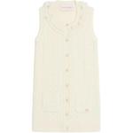 Кардиган с рюшами Valentino, бежевый - фото 3