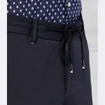 Брюки узкого кроя Boss, синий - фото 4