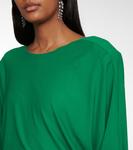 Мини-платье из эластичного джерси Alexandre Vauthier, Emerald - фото 4