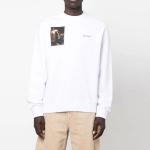 Толстовка OFF-WHITE Caravaggio-print Sweatshirt 'White', белый - фото 3