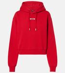 Хлопковая худи с рубчиком Jacquemus, Red 1 - фото