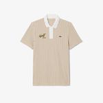 Поло Lacoste, бежевый - фото 3