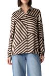 Блуза comma Button-down blouse, Dunkelbraun/Brown - фото 5