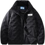 Doraemon Унисекс пуховик, Black (White Logo Version) - фото