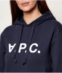 Толстовка regular fit A.P.C, темно-синий - фото 4
