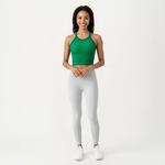 Женский рифленый топ-бюстье с высоким воротом и спортивной спинкой из эластичного трикотажа с поддерживающей подкладкой Anna-Kaci, White - фото 3