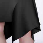 Прямая юбка с расклешенными рюшами сбоку Smart And Joy, черный - фото 3