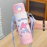 Термостакан Sanrio, Melody (Includes Cup Brush + Straw Brush + 3D Sticker + Gift Bag) - фото 4