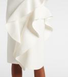 Платье миди Bridal Rhythm с оборками Maticevski, белый - фото 5
