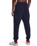 Джоггеры Under Armour Rival Fleece, цвет Midnight Navy/White - фото 2