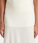 Юбка миди из крепа Jil Sander, Chalk - фото 4