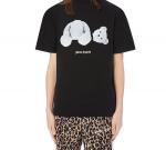 Футболка ice bear tee 'black white' Palm Angels, черный - фото 3