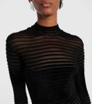 Полупрозрачное платье Mugler, Black - фото 4