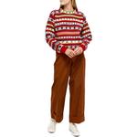 Фэр-Айл жаккардовый вязаный джемпер KENZO, красный - фото 4