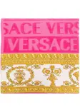Полотенце с принтом Barocco VERSACE, розовый - фото