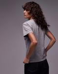 Футболка с рисунком La Lune в сером цвете Topshop - фото 4