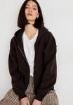 Толстовка Gina Tricot Zip-up sweatshirt, Mole/Brown - фото 4
