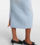 Джинсовая юбка миди Acne Studios, светло-синий - фото 5