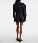 Джимовый ромпер Self-Portrait, синий - фото 3