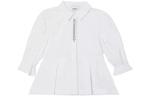 Блузка детская Burberry, белый - фото