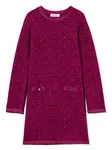 Жаккардовое платье TWINSET Kids, фиолетовый - фото