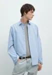 Рубашка из поплина Massimo Dutti, Blue - фото