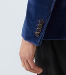 Хлопковый бархатный блейзер Dolce&Gabbana, синий - фото 6