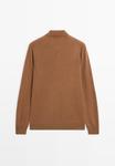 Топ Massimo Dutti Long sleeved top, Brown - фото 6