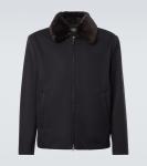 Кашемировая куртка с отделкой из овчины Canali - фото