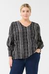 Блуза KAFFE CURVE, черный - фото 2