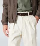 Alsavel пояс из замши Loro Piana, коричневый - фото 3