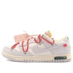 Кроссовки x off white dunk low Nike, серый - фото