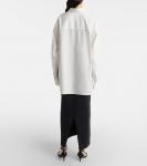 Хлопковая рубашка Herschel Khaite, Chalk - фото 3