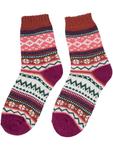Носки styleBREAKER Stricksocken mit Norweger Muster, цвет Cognac-Himbeer - фото 3