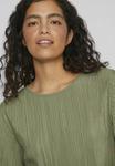 Блуза MIT KURZEN ÄRMELN VILA, оливковый - фото 4